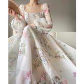 Lizakosht Fashion Off Shoulder White Corset Sexy Beach Mesh Dress Female Stitching Ruched Elegant Party Maxi Dress Split Prom